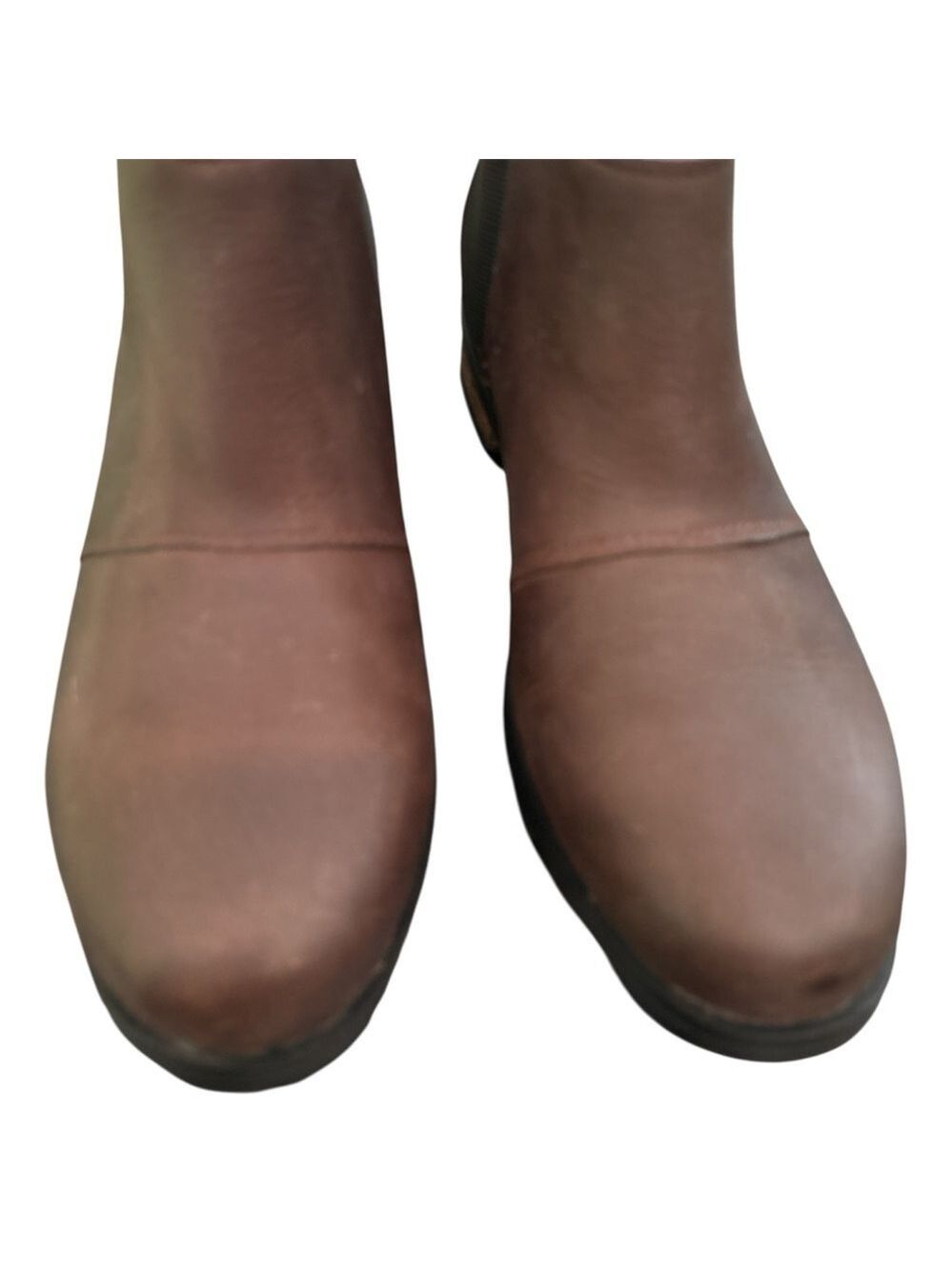 Sorel Brown Leather Emelie Chelsea Boots - Classic Slip-On. Size 7. EUC! - Picture 13 of 16